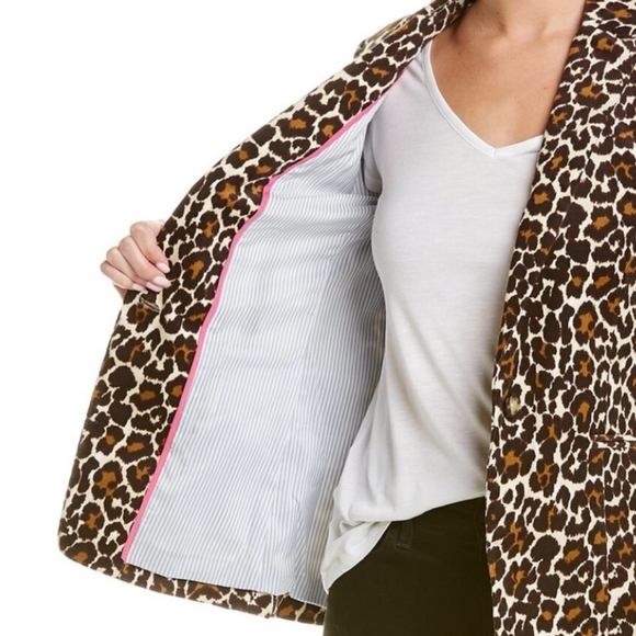 J. CREW Leopard Corduroy Blazer - Picture 8 of 8